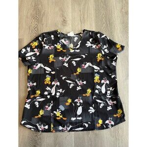 Scrub Top Looney Tunes size 2X GUC